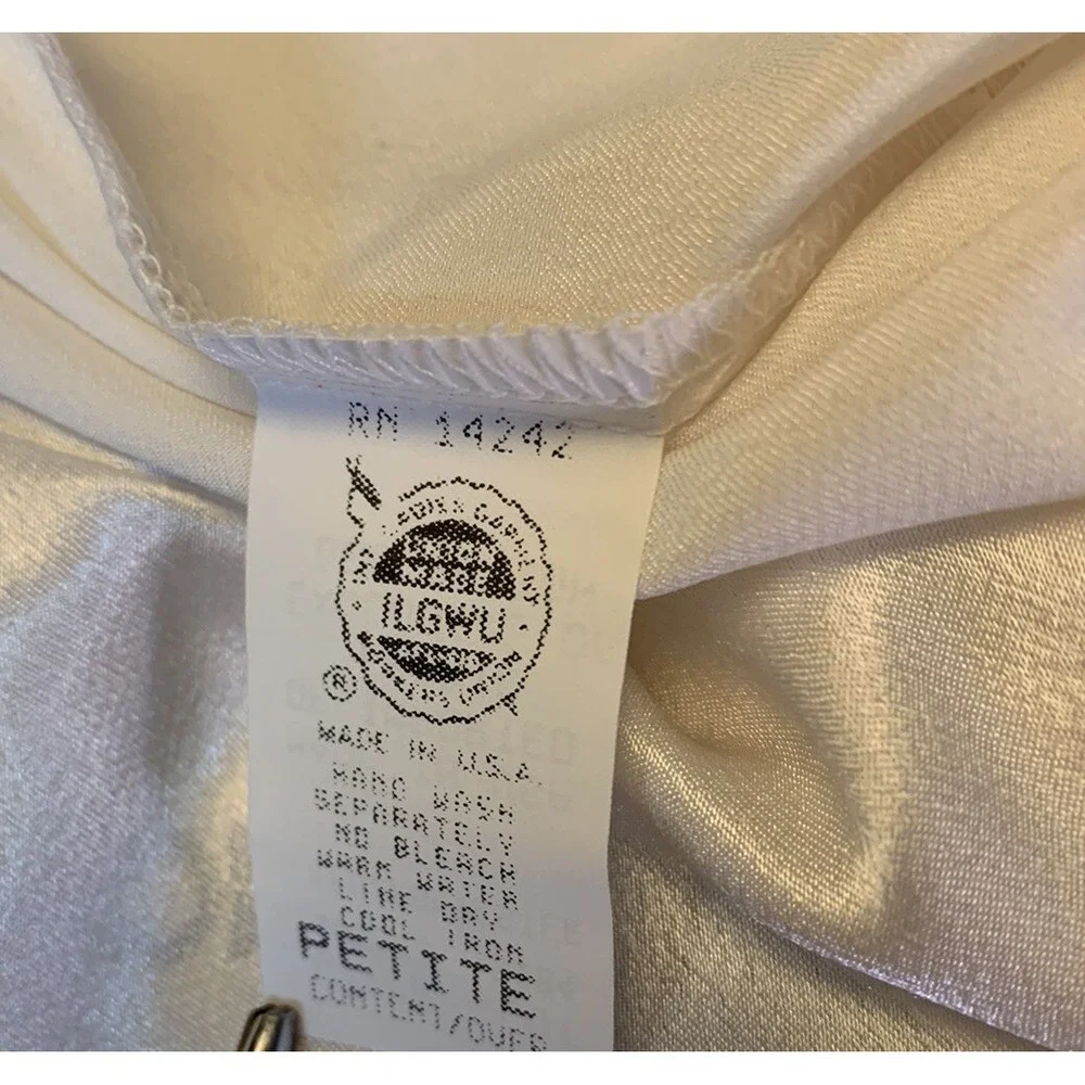 Vintage Peignoir Set Camisole & Robe Silky Satin Retro Glam Union Made NEW NOS